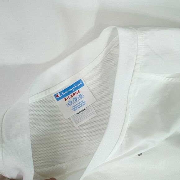 Champion Top Womens XL White Solid Long-Sleeve Crew-Neck Activewear Sweatshirt T - Picture 4 of 8